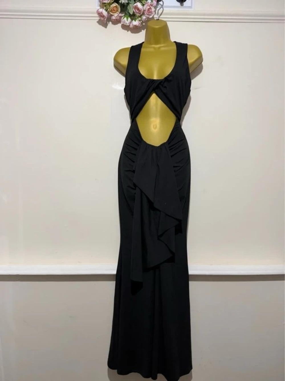 Black Cutout Maxi Dress